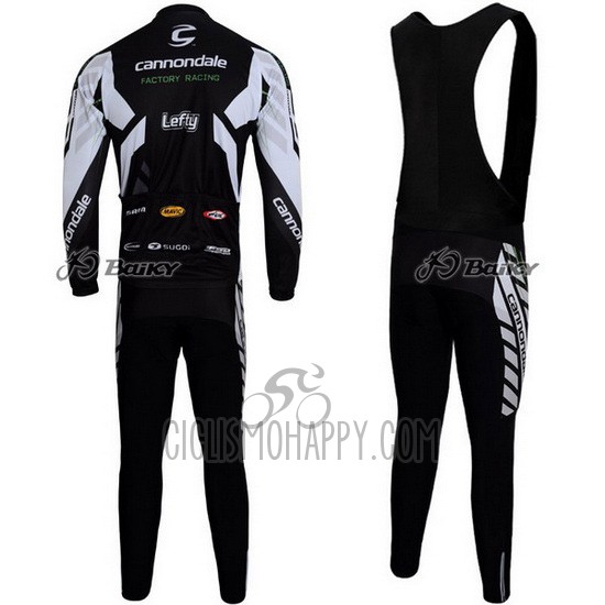 Cannondale Cycling Jersey Bib Tight 2012 Men Long Sleeve Black